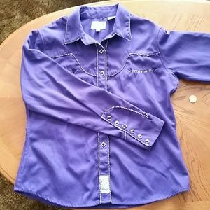Retro women's Purple Cowgirl Shirt